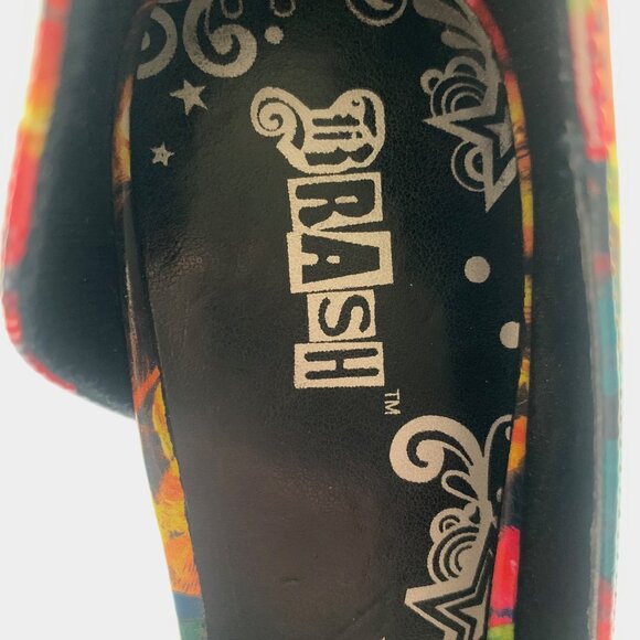 TRASH Sunflower Print High Heels | Size 8 | Bright Floral Pointed Toe Pumps - Picture 3 of 6